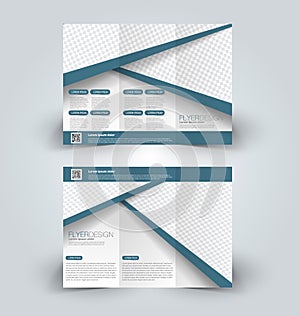 Brochure mock up design template for business, education, advertisement.