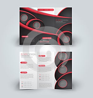 Brochure mock up design template for business, education, advertisement.