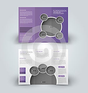 Brochure mock up design template for business, education, advertisement.