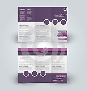 Brochure mock up design template for business, education, advertisement.