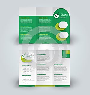 Brochure mock up design template for business, education, advertisement.