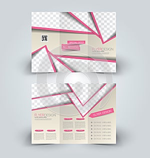 Brochure mock up design template for business, education, advertisement.