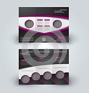 Brochure mock up design template for business, education, advertisement.