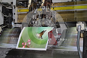 Brochure stitching process