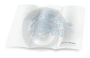 Brochure street map of Munich ,Germany