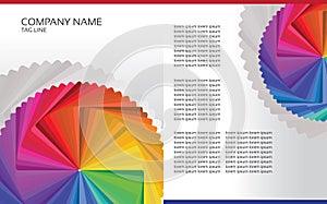 Brochure template colorful design