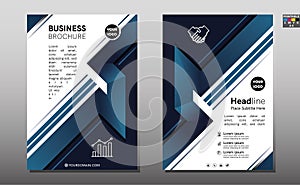 Brochure template. Creative design trend for professional corporate geometric style design. Vector illustration