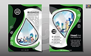 Brochure template. Creative design trend for professional corporate geometric style design. Vector illustration