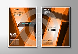 Brochure template, Flyer Design or Depliant Cover for business