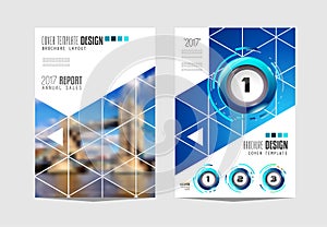 Brochure template, Flyer Design or Depliant Cover for business presentation