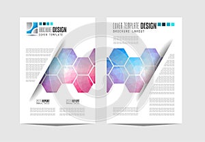 Brochure template, Flyer Design or Depliant Cover for business purposes.