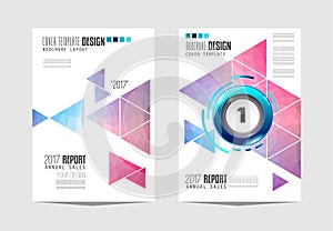 Brochure template, Flyer Design or Depliant Cover for business purposes. photo