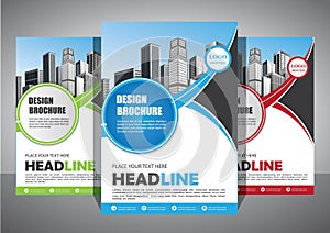 Brochure template layout, cover design annual report, magazine, flyer or booklet background