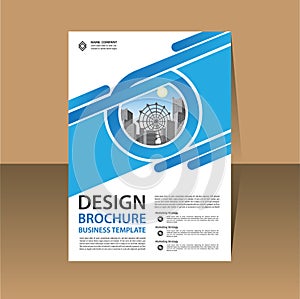 Brochure template layout, cover design annual report, magazine, flyer or booklet background