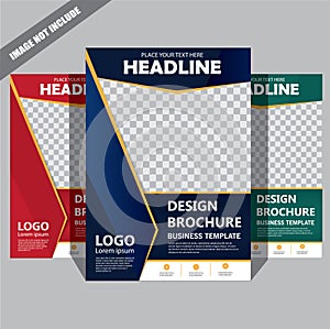 Brochure template layout, cover design annual report, magazine, flyer or booklet background