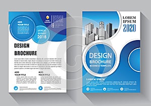 Brochure template layout, cover design annual report, magazine, flyer or booklet background