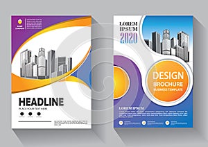 Brochure template layout, cover design annual report, magazine, flyer or booklet background