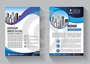 Brochure template layout, cover design annual report, magazine, flyer or booklet background