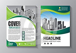 Brochure template layout, cover design annual report, magazine, flyer or booklet background