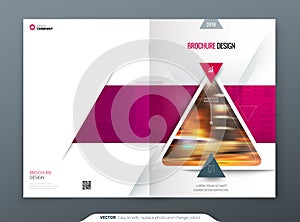 Brochure template layout design. Corporate business annual report, catalog, magazine, flyer mockup. Creative modern