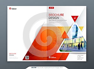 Brochure template layout design. Corporate business annual report, catalog, magazine, flyer mockup. Creative modern