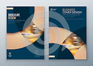 Brochure template layout design. Corporate business annual report, catalog, magazine, flyer mockup. Creative modern