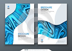 Brochure template layout design. Corporate business annual report, catalog, magazine, flyer mockup. Creative modern