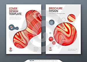 Brochure template layout design. Corporate business annual report, catalog, magazine, flyer mockup. Creative modern