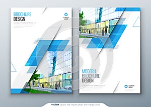 Brochure template layout design. Corporate business annual report, catalog, magazine, flyer mockup. Creative modern