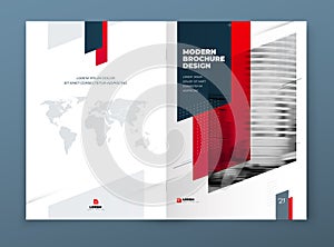 Brochure template layout design. Corporate business annual report, catalog, magazine, flyer mockup. Creative modern