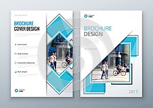 Brochure template layout design. Corporate business annual report, catalog, magazine, flyer mockup. Creative modern photo