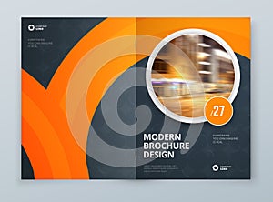 Brochure Template Layout Design Corporate Business Cover for Annual Report Catalog Magazine Flyer Mockup Creative Modern