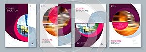 Brochure Template Layout Design Set Corporate Business Annual Report Catalog Magazine Flyer Mockup Creative Modern