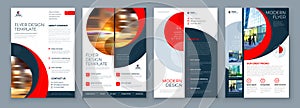 Brochure Template Layout Design Set Corporate Business Annual Report Catalog Magazine Flyer Mockup Creative Modern