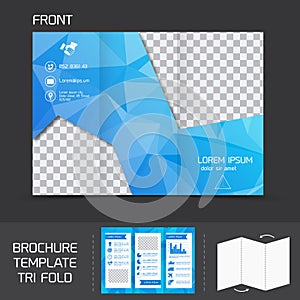 Brochure template tri fold