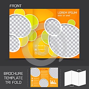 Brochure template tri fold