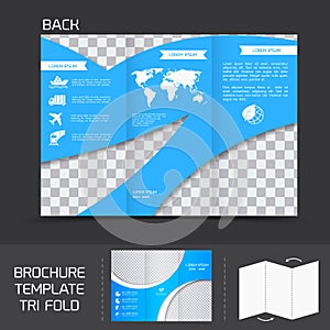 Brochure template tri fold