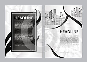Brochure template vector, business flyer design, magazine layout a4, annual report, catalog, leaflet, booklet, graphic design