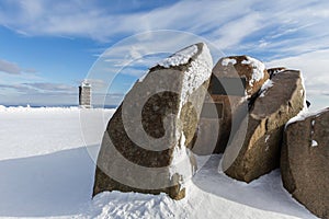 Brocken germany mountain top stones