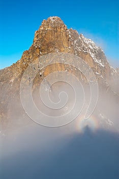 brocken spectre on Mount Kenya