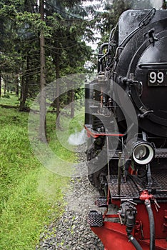 Brocken Steam Locomotive in the Harz Mountains