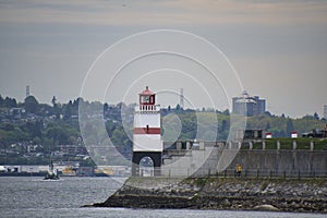 The Brockton Point Beacon of Stanley Park.  Vancouver BC Canada photo