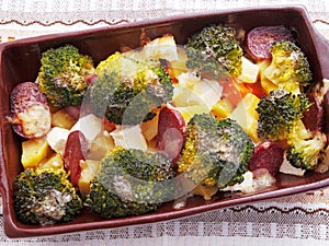 Brocolli and potato casserole