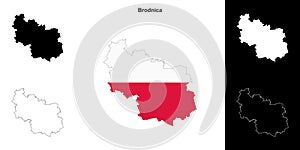 Brodnica outline map