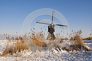 Broekmolen windmill near Streefkerk