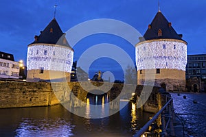 Broel Towers in Kortrijk in Belgium