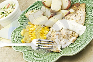 Broiled Tilapia with Vegetables