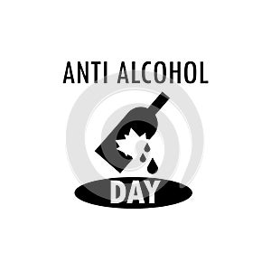 Anti Alchohol Day Edu Illustration