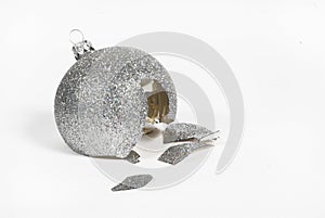 Broke christmas ball