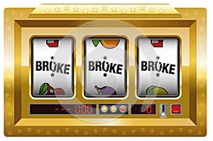 Broke Slot Machine Gold photo